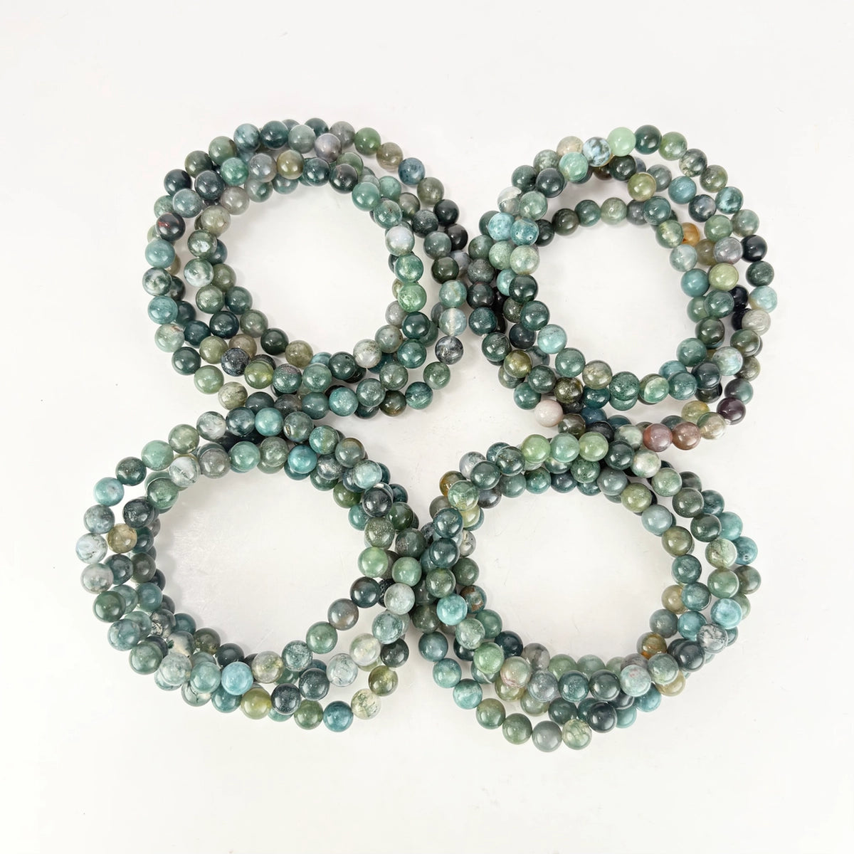 Gemstone Bracelet | Moss Agate