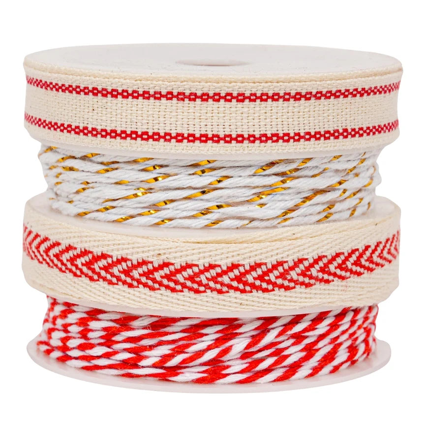 Vintage Folk Art Ribbon Set 4pcs