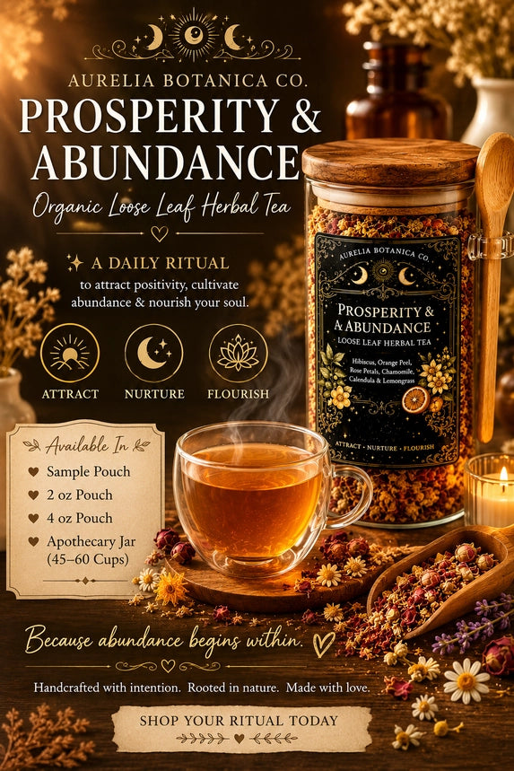 Abundance Ritual Herbal Tea | Loose Leaf Botanical Tea | Jar