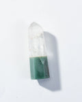 Dual Frequency Green Aventurine Clear Quartz Tower