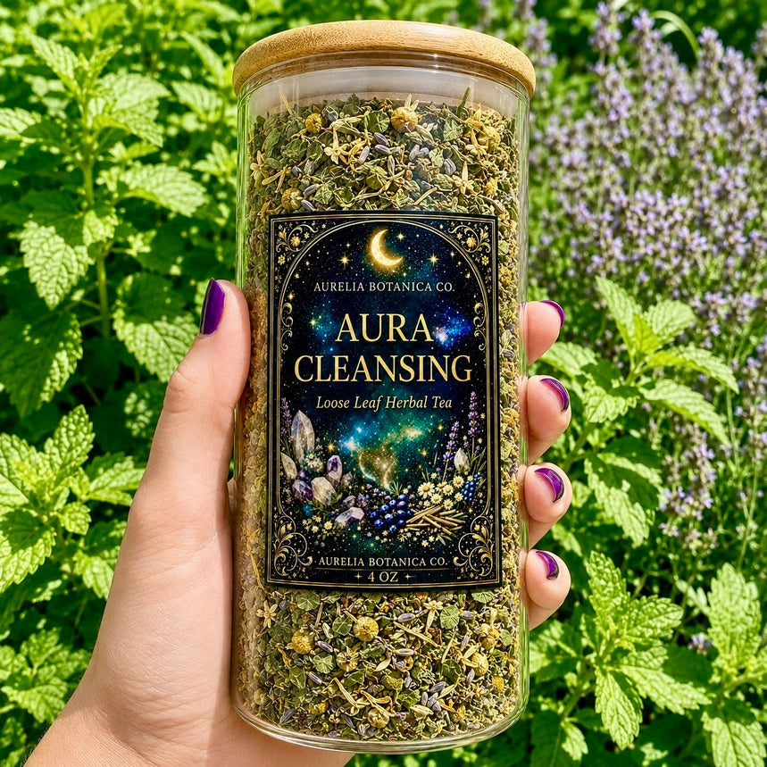Aura Cleansing Herbal Tea | Loose Leaf Botanical Tea | Jar