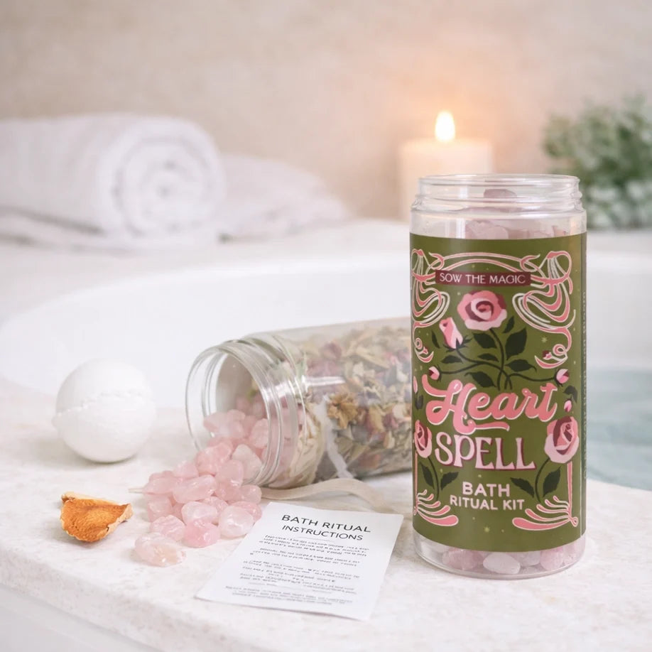 Heartspell Bath Ritual Kit with Rose Quartz