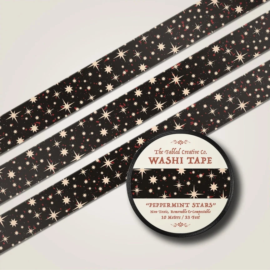 Peppermint Stars | Washi Tape