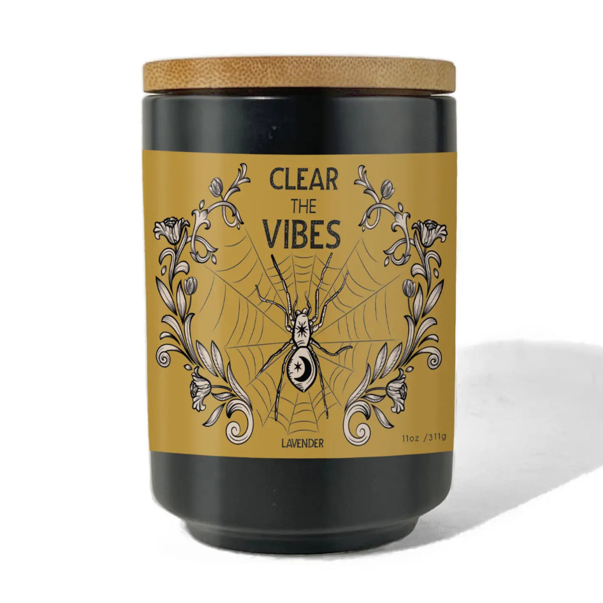 Clear the Vibes Garden Energy Clearing Candle in Lavender