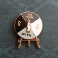 Crystal Ball Divination Spinner Pin