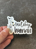 Witchy Human Vinyl Sticker