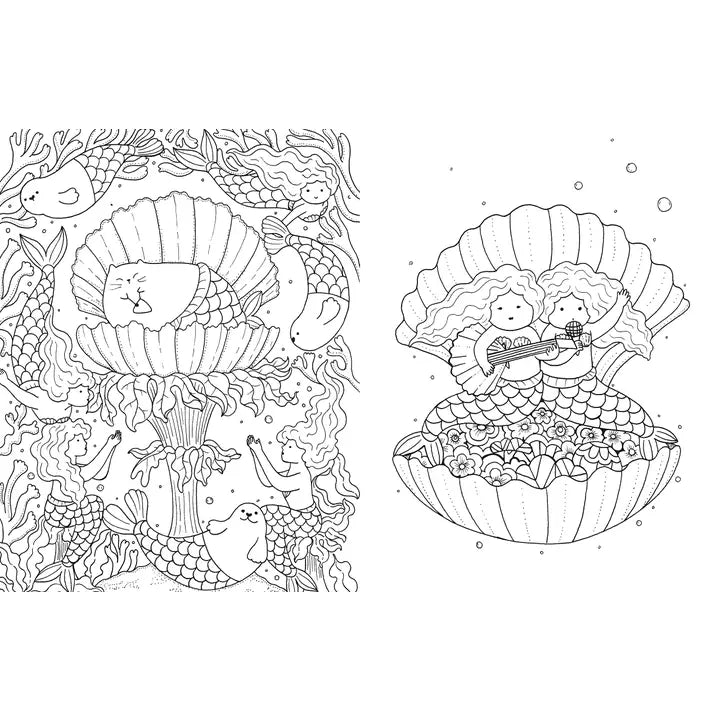 A Million Mermaids Coloring Book