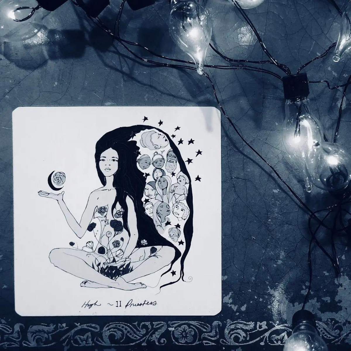 Dark Days Tarot Deck - Silver Gilded Edition - Writual Planner