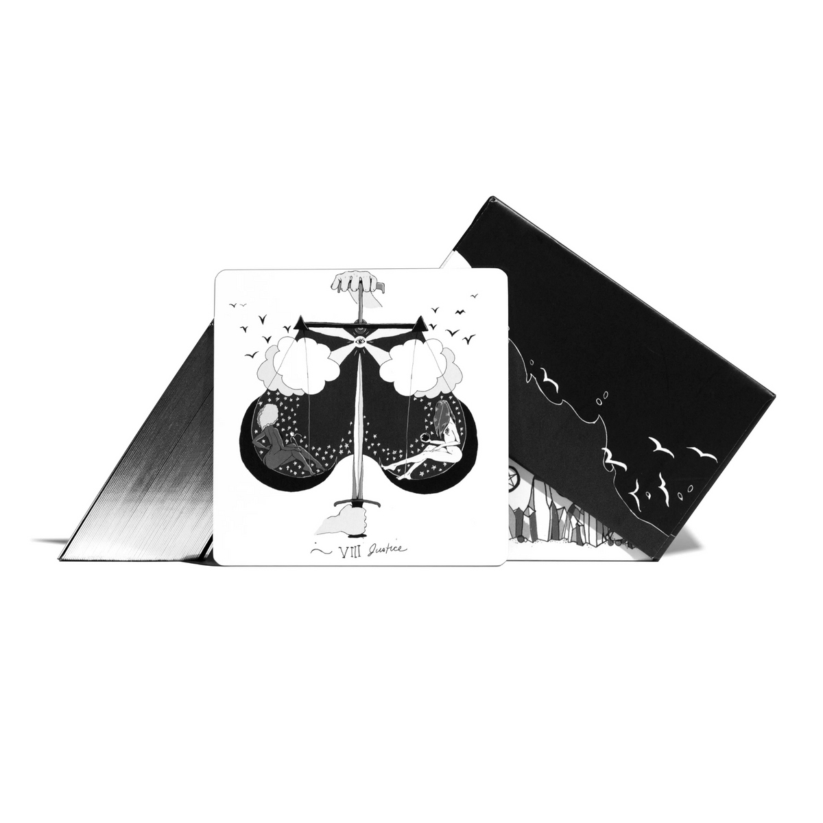 Dark Days Tarot Deck - Silver Gilded Edition - Writual Planner