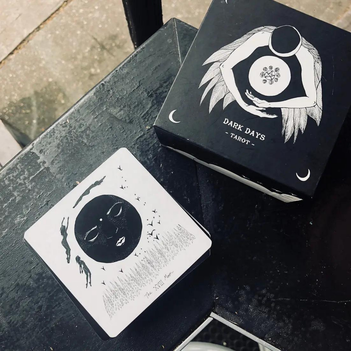 Dark Days Tarot Deck - Silver Gilded Edition - Writual Planner
