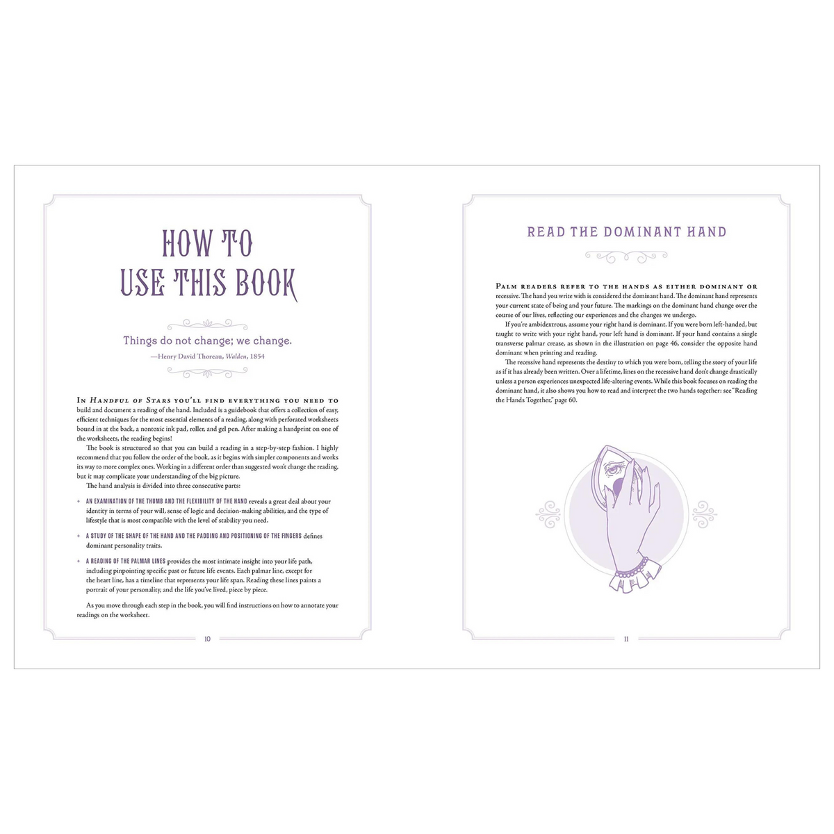 Handful of Stars: Palmistry Guidebook and Hand-Printing Kit