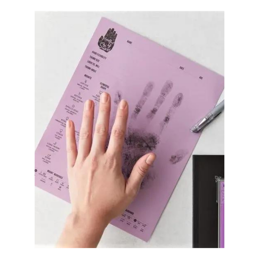Handful of Stars: Palmistry Guidebook and Hand-Printing Kit