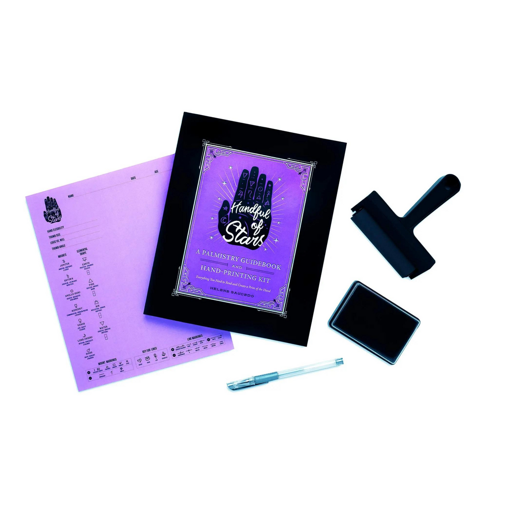 Handful of Stars: Palmistry Guidebook and Hand-Printing Kit