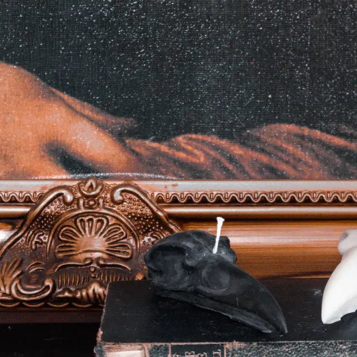 Raven Skull | Pillar Candle