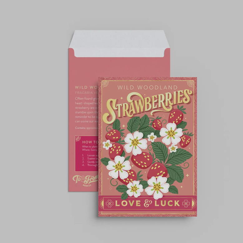 Wild Strawberries Seed Packet